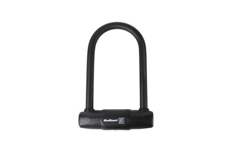 Kwikset 90260-940 Bicycle U-Lock, Keyed Different Key, 0.62 in Dia Shackle, ABS/PVS/Steel Shackle, Steel Body