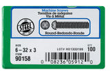 HILLMAN No. 6-32 X 3 in. L Combination Round Head Zinc-Plated Steel Machine Screws 100 pk