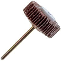 Dremel 503 Flap Wheel, 3/8 in Dia, 1/8 in Arbor, 120 Grit, Fine, Emery Abrasive