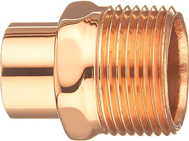 Elkhart Products 104-2 Series 30444 Street Pipe Adapter, 3/4 in, FTG x MIP, Copper