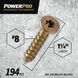 XBX-FH ONE SCR EXT 8X1-1/4 1LB