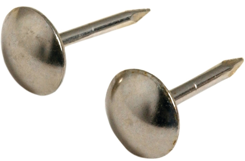 Hillman 122683 Furniture Nail, Nickel, Round Head, Pack of 6