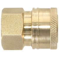 Valley Industries PK-85300102 Coupler, 1/4 in Connection, Quick Connect x FNPT, Brass