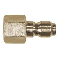 Valley Industries PK-85300104 Plug, 3/8 in Connection, Quick Connect x FNPT, Steel, Plated