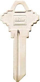 Hy-Ko 11010SC10 Key Blank, Brass, Nickel, For: Schlage Cabinet, House Locks and Padlocks, SC10 Key Number, Pack of 10