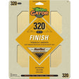 Gator 7267 Sanding Sheet, 11 in L, 9 in W, 320 Grit, Very Fine, Aluminum Oxide Abrasive