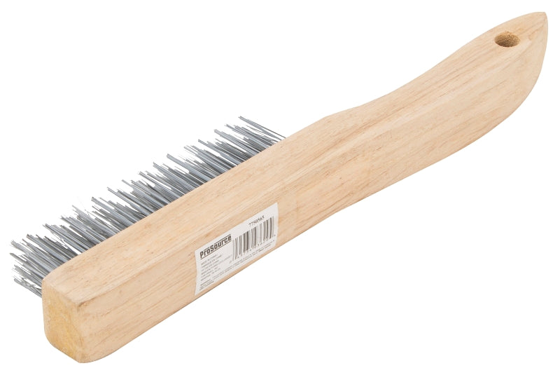 ProSource TGE-SWB416 Wire Brush, Zinc Bristle, 3/4 in W Brush, 10-1/4 in OAL