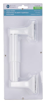 Boston Harbor L3656-51-07-3L Paper Holder, Plastic/Zinc, White, Wall Mounting