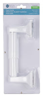 Boston Harbor L3656-51-07-3L Paper Holder, Plastic/Zinc, White, Wall Mounting