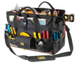 CLC Tool Works Series 1535 Tool Bag, 11 in W, 11 in D, 18 in H, 37-Pocket, Polyester