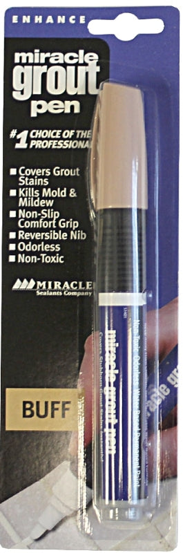 Miracle Sealants GRTPENBUF6 Grout Pen, Specifications: 175 linear ft Coverage, Non-Toxic, Buff