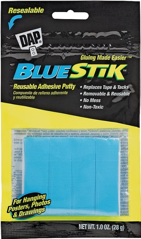 DAP Bluestik 01201 Adhesive Putty, Blue, Pack of 12