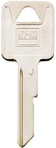 Hy-Ko 11010B46 Key Blank, Brass, Nickel, B46 Key Number, Pack of 10