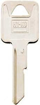 Hy-Ko 11010B46 Key Blank, Brass, Nickel, B46 Key Number, Pack of 10