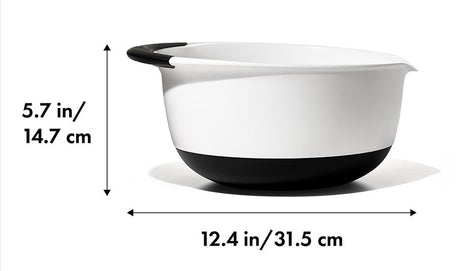 Good Grips 1059701 Mixing Bowl, 5 qt Capacity, 11-1/2 in Dia, 5-1/2 in L, Plastic