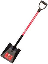 BULLY Tools 62520 Professional-Grade Shovel, 9-1/2 in W Blade, Steel Blade, Fiberglass Handle, D-Grip Handle