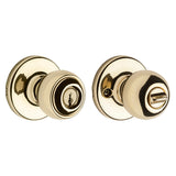 Kwikset 400P3CPK6 Entry Knob, Polished Brass, K6 Keyway, 3 Grade