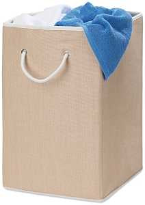 Honey-Can-Do HMP-01453 Laundry Hamper with Handle, Polyester Bag, 13-3/4 in W, 22 in H, 14 in D