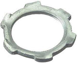 Halex 26192 Conduit Locknut, 3/4 in, Steel, Zinc, Pack of 8