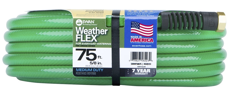 Swan SNWF58075 Garden Hose, 75 ft L