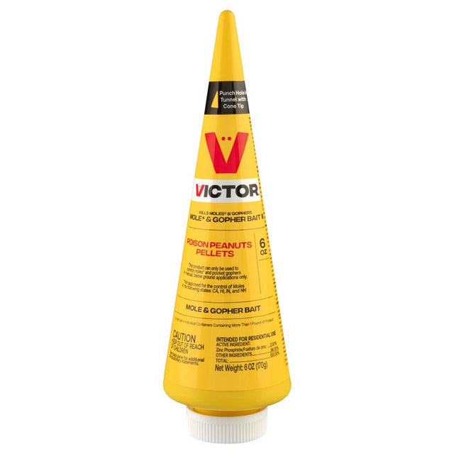 Victor Toxic Poison Peanuts Pellets For Gophers and Moles 6 oz