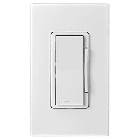 Leviton Decora White Toggle Smart-Enabled Dimmer Switch 1 pk