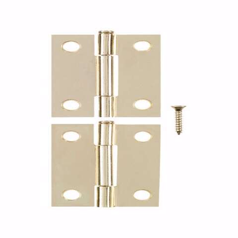 Ace 2.75 in. W X 2 in. L Bright Brass Gold Brass Narrow Hinge 2 pk, Pack of 5