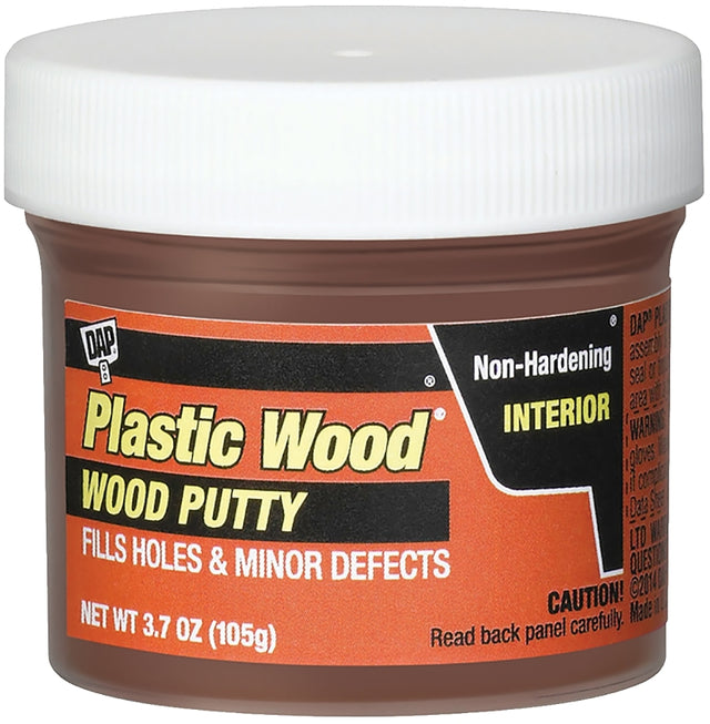 DAP Plastic Wood 21262 Wood Putty, Paste, Mild, Pleasant, Red Oak, 3.7 oz, Pack of 6