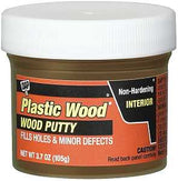 DAP Plastic Wood 21270 Wood Putty, Paste, Mild, Pleasant, Maple, 3.7 oz, Pack of 6