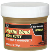 DAP 7079821272 Wood Putty, Solid, Mild, Pleasant, Natural Pine, 3.7 oz, Tub, Pack of 6