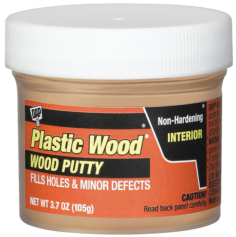 DAP Plastic Wood 21274 Wood Putty, Paste, Mild, Pleasant, Pickled Oak, 3.7 oz, Pack of 6