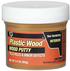 DAP 7079821276 Wood Putty, Solid, Mild, Pleasant, Natural Oak, 3.7 oz, Tub, Pack of 6