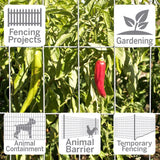 Garden Craft 36 in. H X 50 ft. L Steel Welded Wire Fence Silver