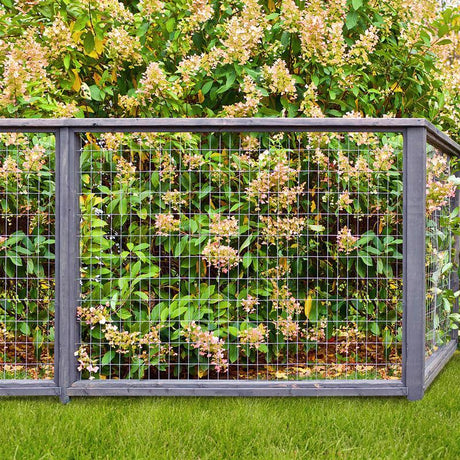 Garden Craft 36 in. H X 50 ft. L Steel Welded Wire Fence Silver