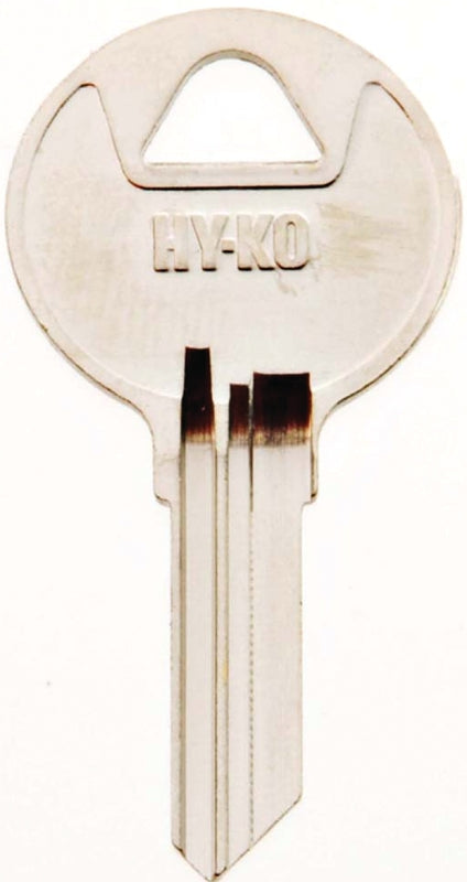 Hy-Ko 11010RO4 Key Blank, Brass, Nickel, For: National Cabinet Locks, RO4 Key Number, Pack of 10