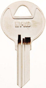 Hy-Ko 11010RO4 Key Blank, Brass, Nickel, For: National Cabinet Locks, RO4 Key Number, Pack of 10