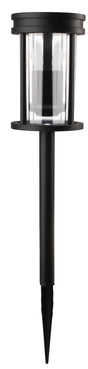 Boston Harbor 27097 Solar Flickering Stake Light, Ni-MH Battery, AA Battery, 3-Lamp, LED Lamp, Plastic Fixture, Black, Pack of 12