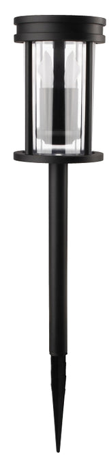 Boston Harbor 27097 Solar Flickering Stake Light, Ni-MH Battery, AA Battery, 3-Lamp, LED Lamp, Plastic Fixture, Black, Pack of 12