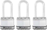 Master Lock Magnum Series M1XTRILH Padlock, Keyed Alike Key, 5/16 in Dia Shackle, 2 in H Shackle, Stainless Steel Body
