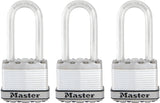 Master Lock Magnum Series M1XTRILH Padlock, Keyed Alike Key, 5/16 in Dia Shackle, 2 in H Shackle, Stainless Steel Body
