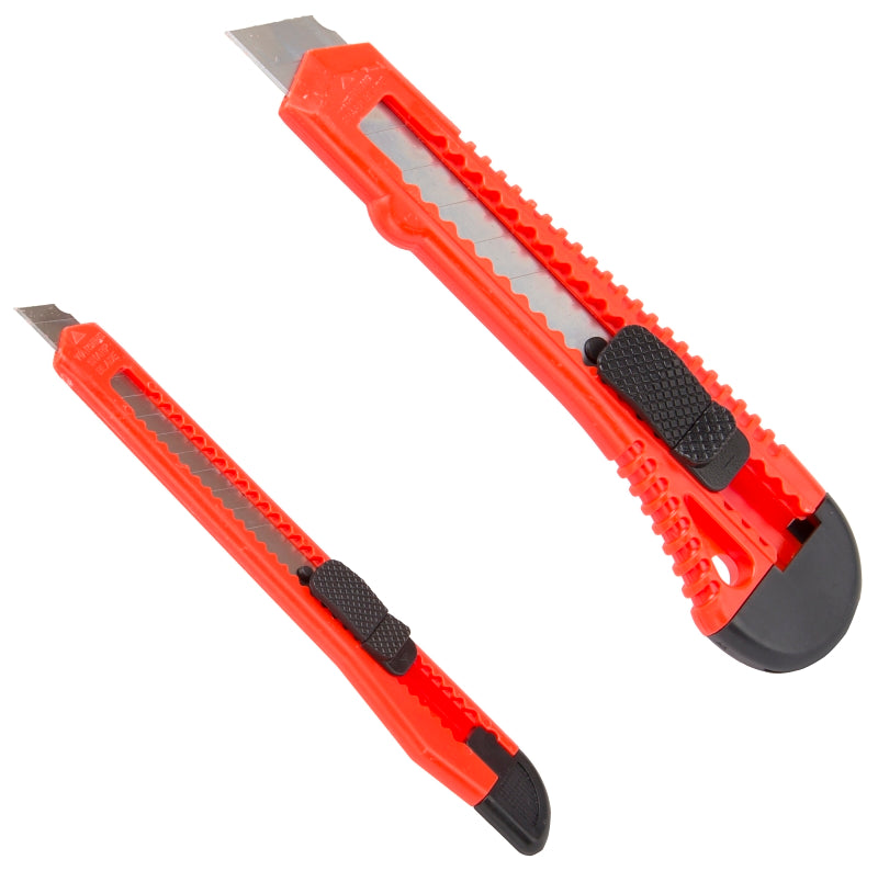 Vulcan 33-025 Utility Knife, 2-Piece, Steel (Blade), Red/Black (Handle), Pack of 12