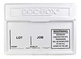 The DOC-BOX 10102 Permit Posting Box, 21 in W, 4 in H, HDPE