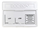 The DOC-BOX 10102 Permit Posting Box, 21 in W, 4 in H, HDPE