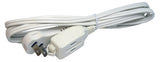 PowerZone OR920607 Extension Cord, 16 AWG Cable, 7 ft L, 125 V, White