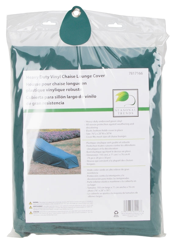 Seasonal Trends CVRA-CHIS-D Chair Cover, Green, For: Most Sizes Of Chaise Lounges