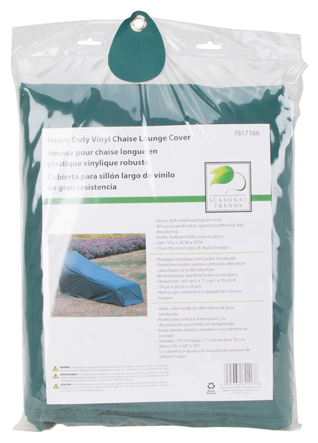 Seasonal Trends CVRA-CHIS-D Chair Cover, Green, For: Most Sizes Of Chaise Lounges