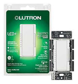 Lutron Maestro MACL-153MLH-WH C.L Dimmer, 1.25 A, 120 V, 150 W, CFL, Halogen, Incandescent, LED Lamp, 3-Way, White