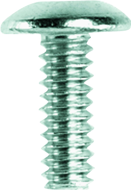 Danco 35646B Series Faucet Handle Screw, #10-24 Thread, Truss Head, #45, 1/2 in L, Brass, Chrome Plated, Pack of 5