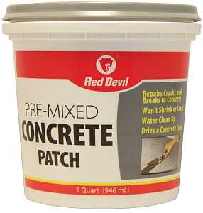 Red Devil 0644 Concrete Patch, Gray, 1 qt Tub