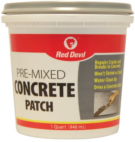 Red Devil 0644 Concrete Patch, Gray, 1 qt Tub